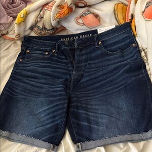 American Eagle Outfitters Dark Blue Jean Shorts
